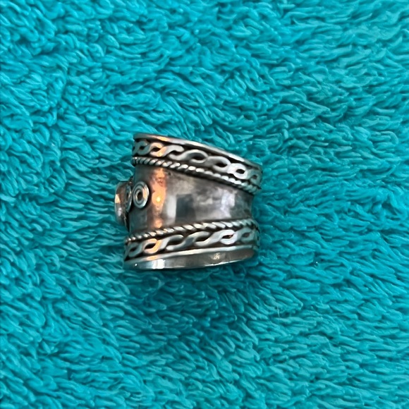 Vintage Amethyst Silver BOHO Ring